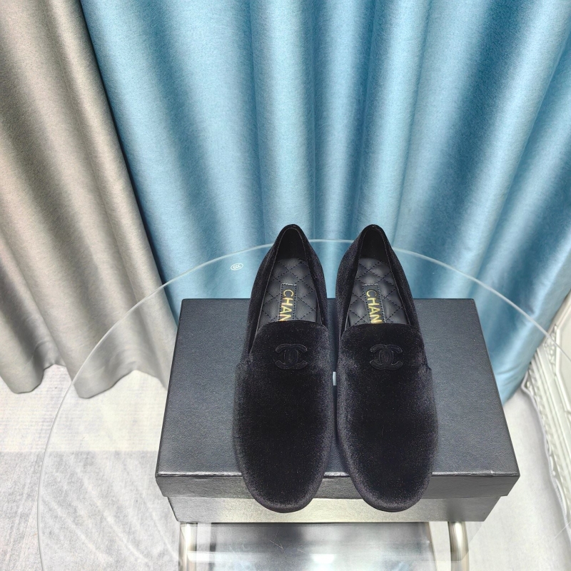 Ch*el leather shoes